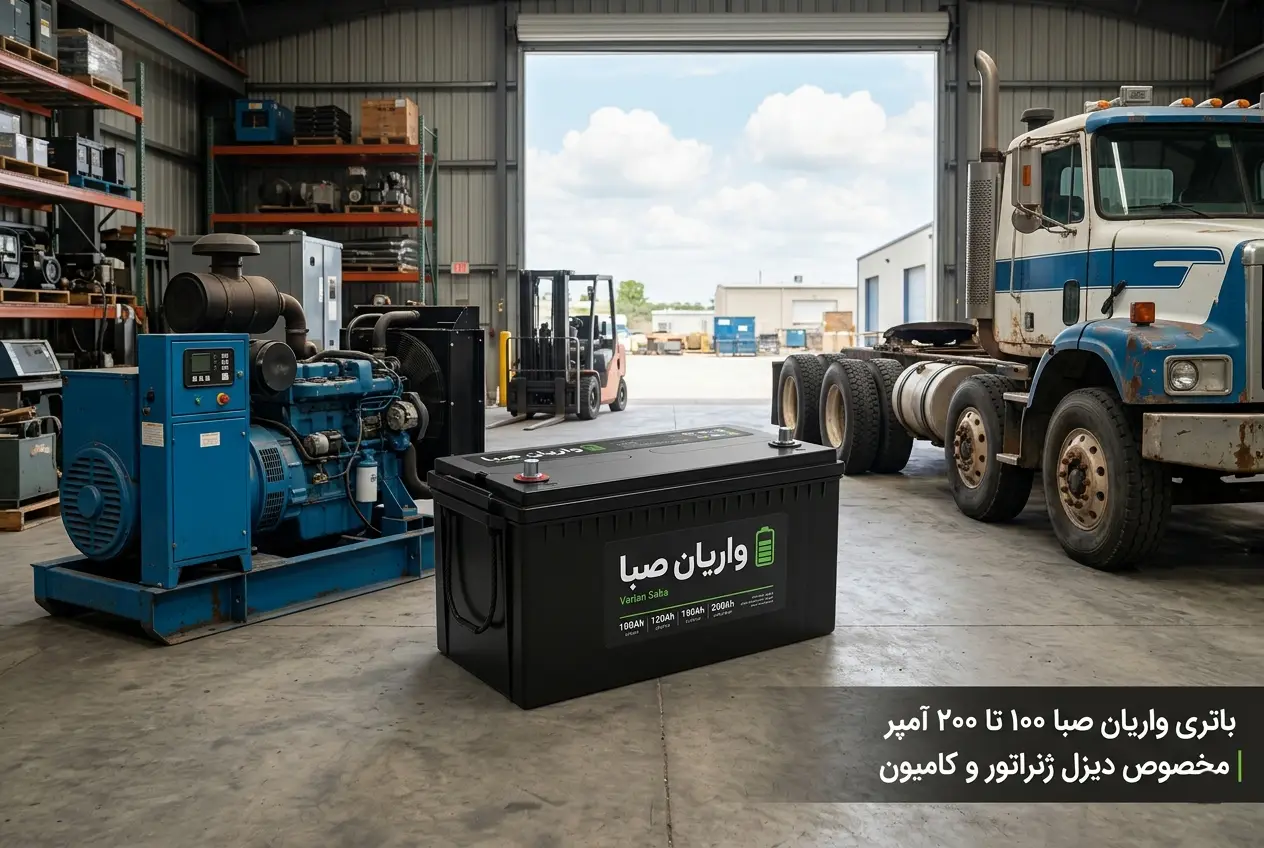 باتری دیزل ژنراتور و کامیون